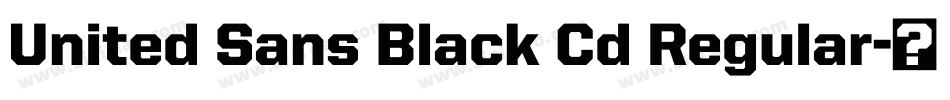 United Sans Black Cd Regular字体转换